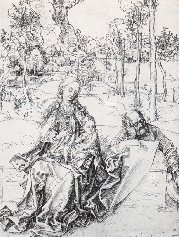 Albrecht Durer The Holy Family in a landscape